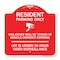 Signmission Reserved Parking Resident Parking Only Violators Will Be Towed at Owners Expense Lot, RW-1818-23035 A-DES-RW-1818-23035 - alternate 1